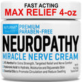 Neuropathy Nerve Relief Cream - Premium Nerve Cream 3X Action for Targeted Relief and Soothing Nerve Comfort - Maximum Strength with 4% Menthol Arnica MSM for Feet Hands Legs Toes & Back - Large 4 Oz - TrustMedUSA