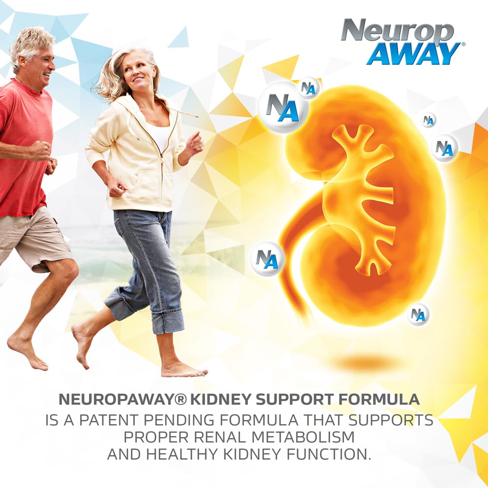 NeuropAWAY Kidney Support Formula Sugar Free with Agmatine Sulfate 500mg L-Novaline 50mg L-Ornithine 150mg L-Citrulline 100mg Per Capsule 90CT Fast Acting Kidney Support - TrustMedUSA