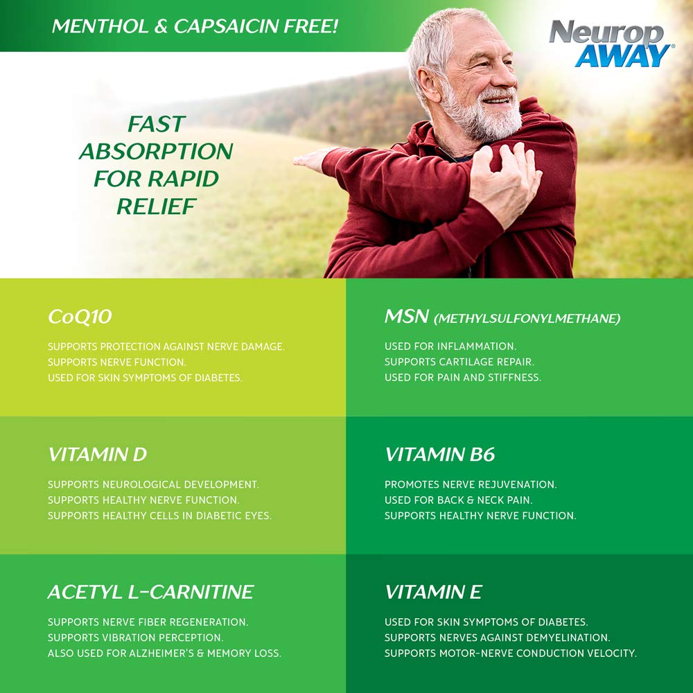 NeuropAWAY® Maximum Strength Gel, for Nerve discomfort, Burning, Tingling, and Numbness 2oz - TrustMedUSA