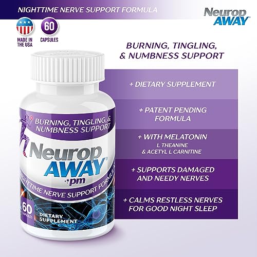 NeuropAWAY Nerve Support PM | 60 Capsules - TrustMedUSA
