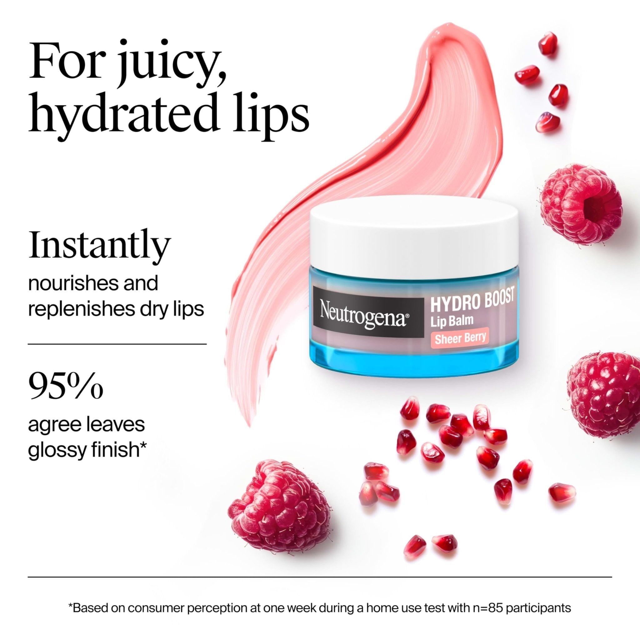 Neutrogena Hydro Boost Hyaluronic Acid Lip Balm, Nourishing Vitamin E Leaves Lips Feeling Hydrated, Sheer Pink Tinted Color with a Sweet Berry Flavor, Sheer Berry, 0.5 oz - TrustMedUSA