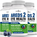 NEW AGE AREDS 2 Eye Vitamins - Lutein, Zeaxanthin, Bilberry, Astaxanthin Mineral Vision Supplement - 180 Count - TrustMedUSA