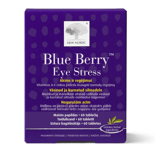 NEW NORDIC BLUE BERRY EYE STRESS, 60 tablets - TrustMedUSA