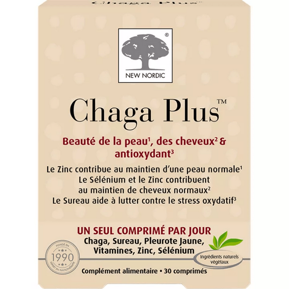 New Nordic Chaga Plus Skin and Hair Beauty 30 tablets - TrustMedUSA