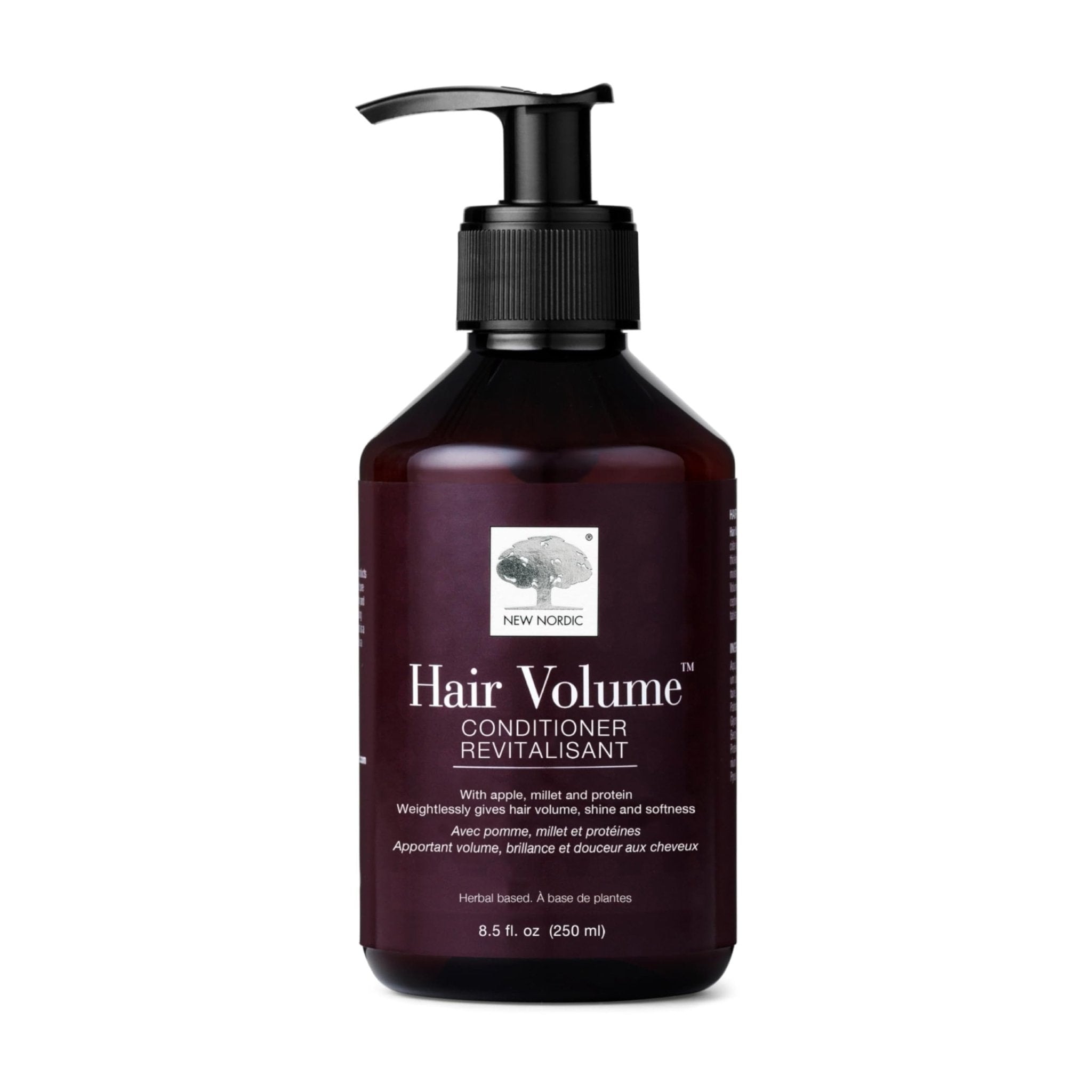 New Nordic Hair Volume Conditioner, Creamy Herbal Recipe to Weightlessly Hydrate, Volumize, Soften & Shine, Vegan, Clean Ingredients, 8.5 Fl Oz - TrustMedUSA