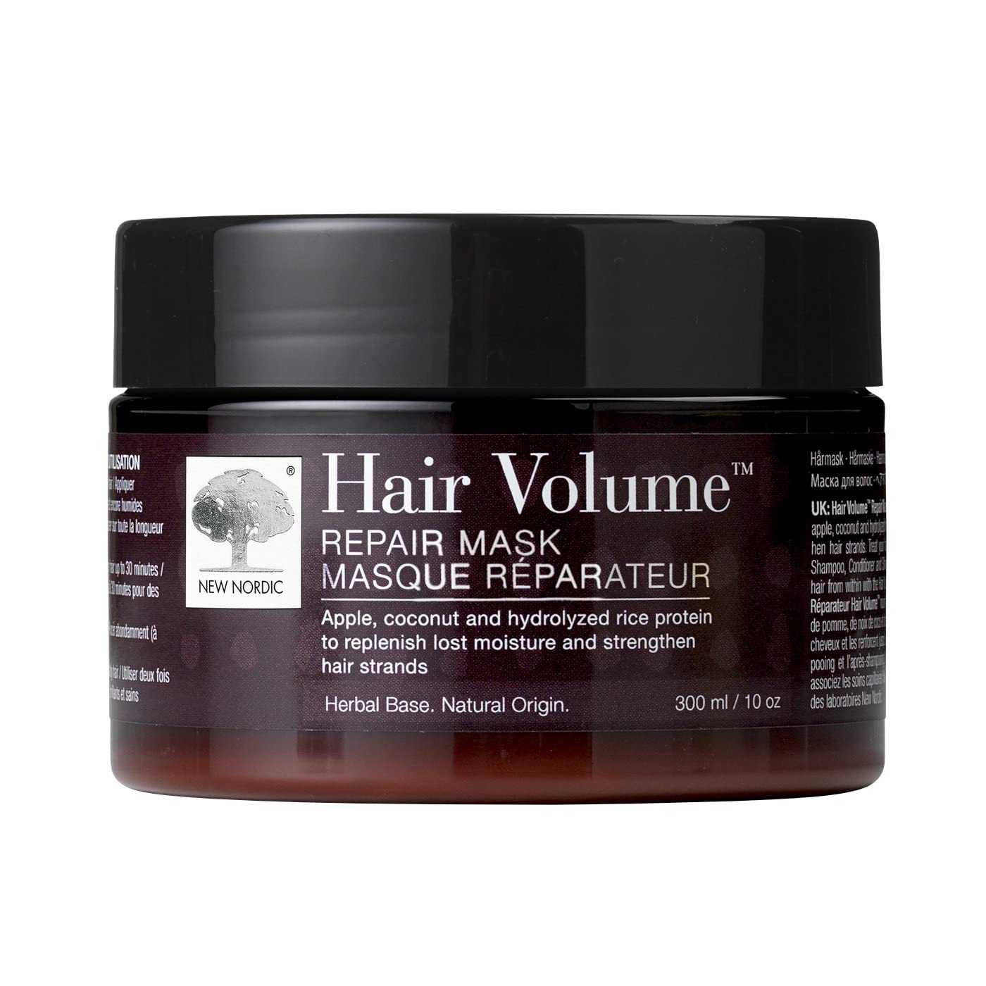 NEW NORDIC Hair Volume Repair Mask for Dry Damaged Hair & Natural Growth, Rebuild Moisture Balance, Volumize & Strengthen, 10 oz - TrustMedUSA