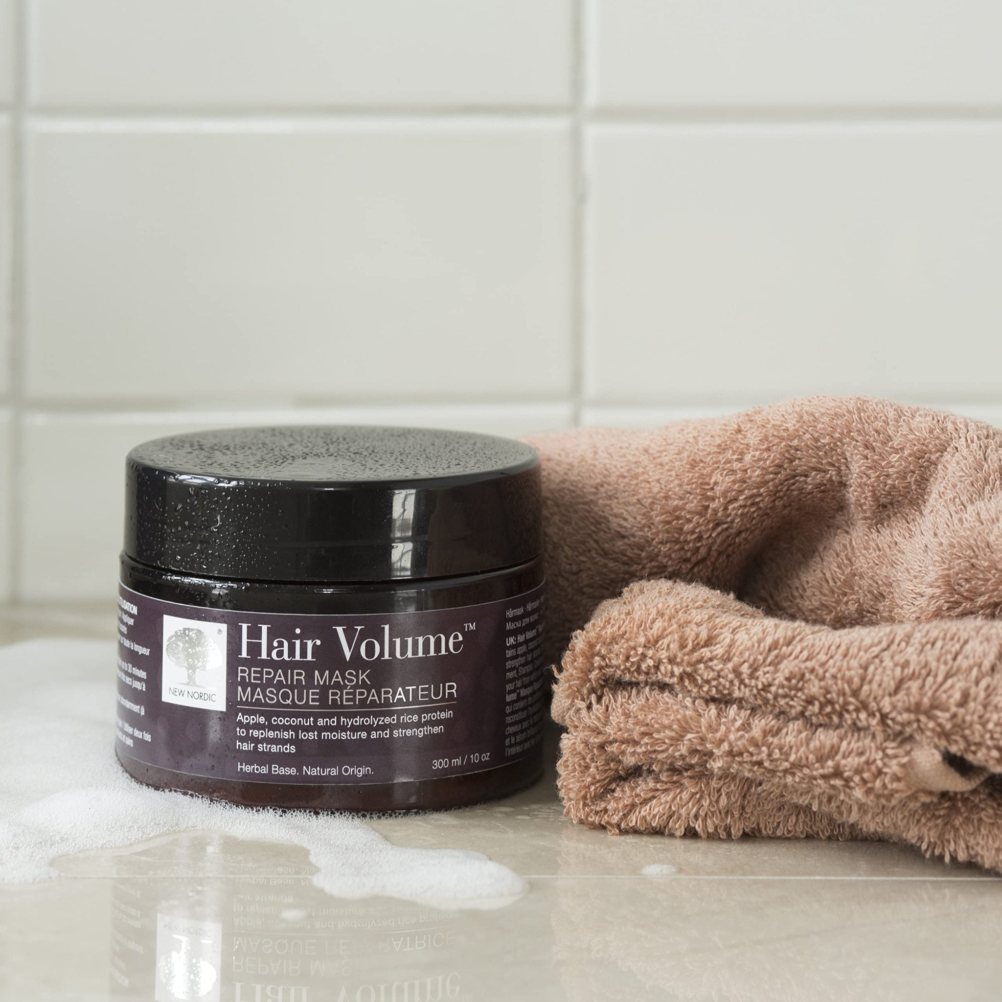 NEW NORDIC Hair Volume Repair Mask for Dry Damaged Hair & Natural Growth, Rebuild Moisture Balance, Volumize & Strengthen, 10 oz - TrustMedUSA