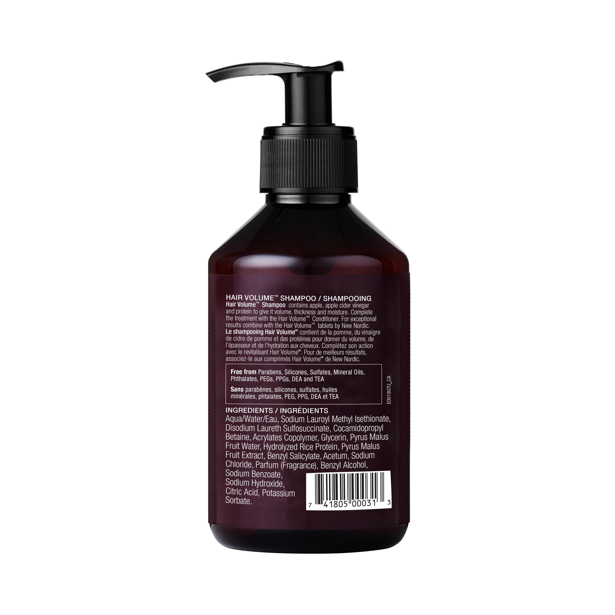 New Nordic Hair Volume Shampoo 250ml - Herbal Volumising Shampoo For Dry Damaged Hair - Suitable for Men and Women - TrustMedUSA