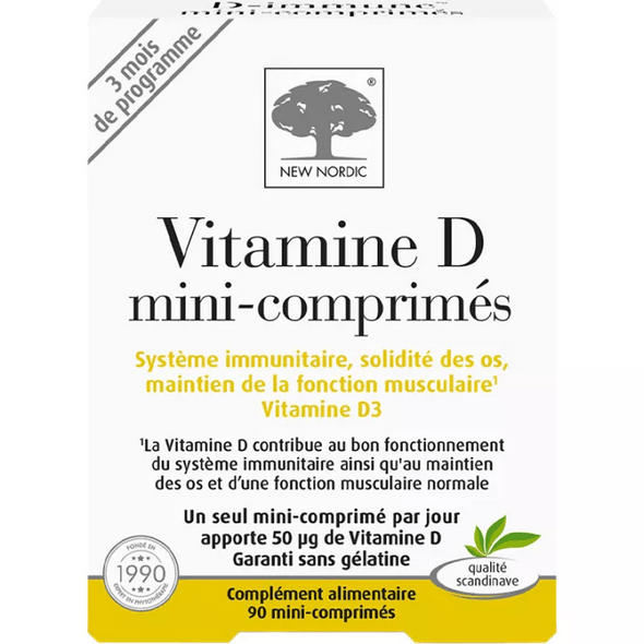 New Nordic Vitamin D 50 µg 90 mini-tablets - TrustMedUSA