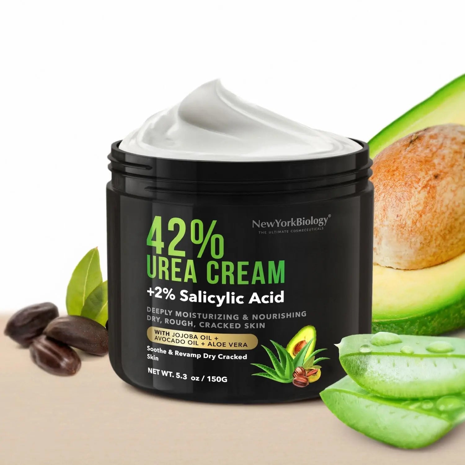 New York Biology 42% Urea Cream with 2% Salicylic Acid - Moisturizing Urea Foot Cream - TrustMedUSA