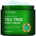 New York Biology Tea Tree Oil Foot Cream for Dry Cracked Feet, Athletes Foot, Nail Fungus - TrustMedUSA