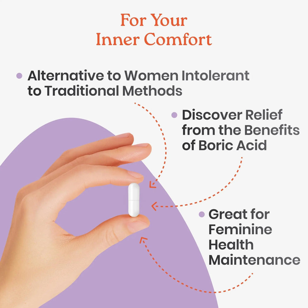 NewLife Naturals Boric Acid Suppositories for Women - 600mg | pH Balance Pills | Feminine Care | 2 Pack (60 Capsules) | Made in USA - TrustMedUSA