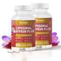 Newpie Saffron Supplements - 100% Pure Saffron Extract Capsules - Natural Mood Enhancer, Supports Eye & Heart Health, Boosts Energy - Premium Supplement for Women & Men（60 Servings (2) - TrustMedUSA