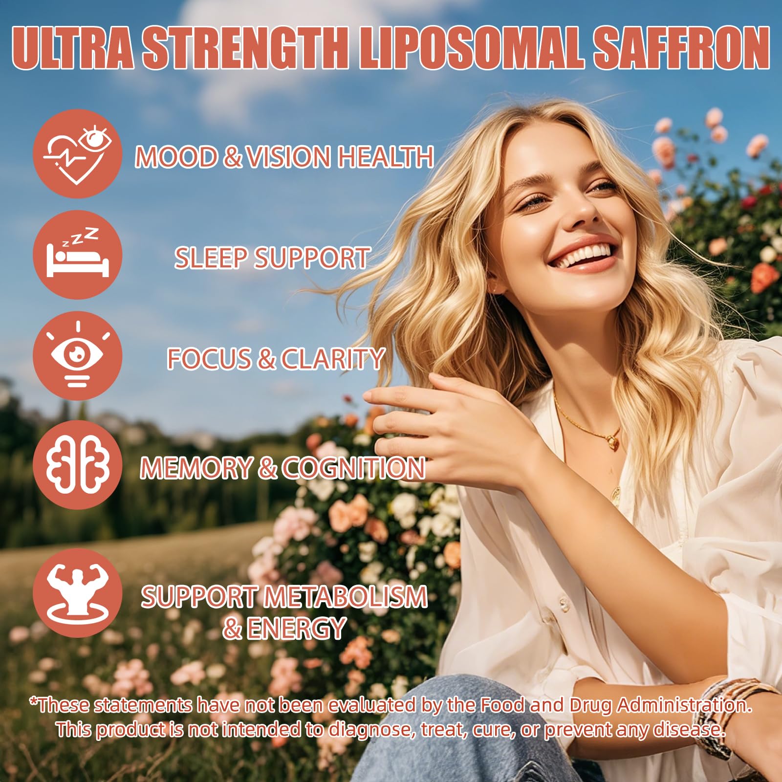 Newpie Saffron Supplements - 100% Pure Saffron Extract Capsules - Natural Mood Enhancer, Supports Eye & Heart Health, Boosts Energy - Premium Supplement for Women & Men（60 Servings (1) - TrustMedUSA