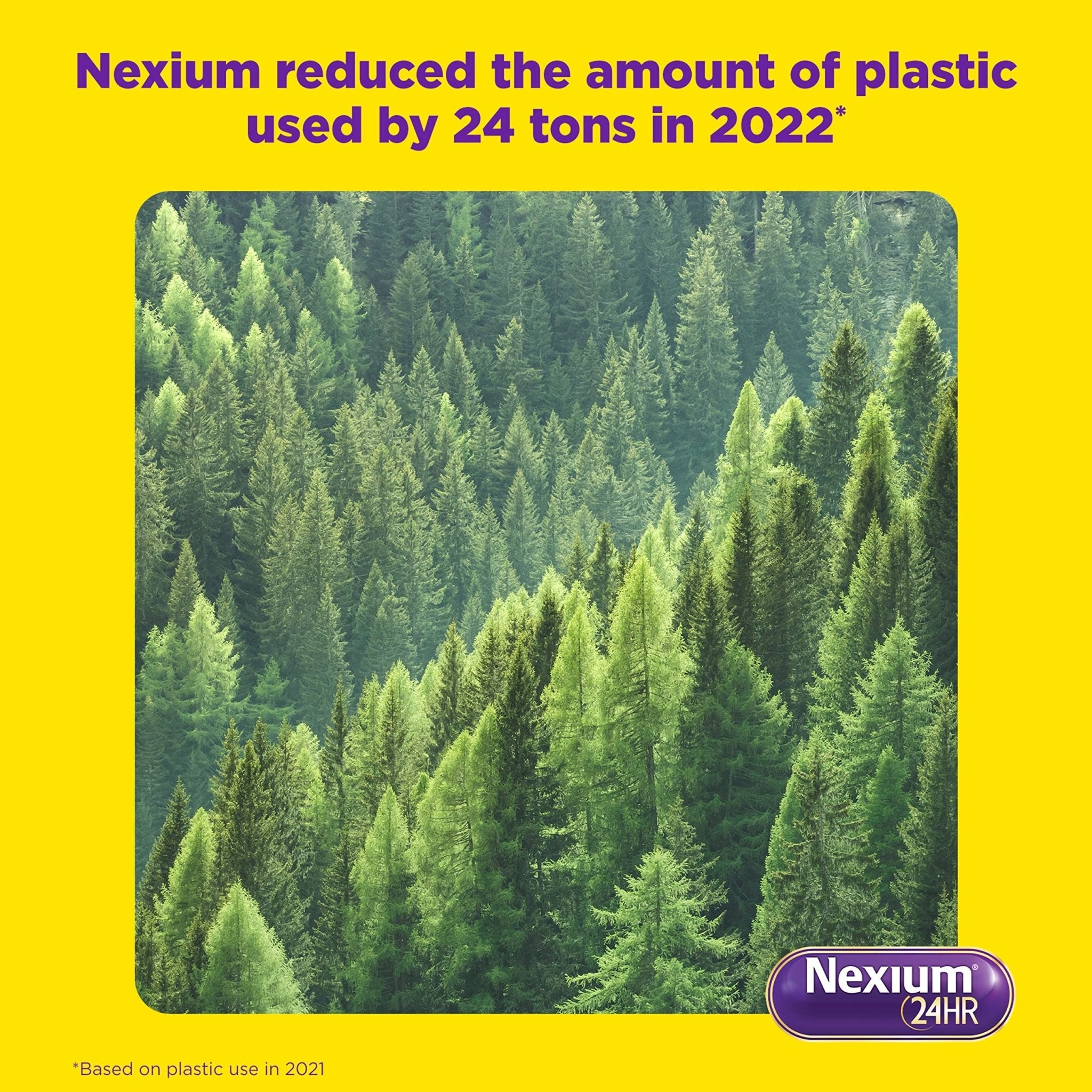 Nexium 24HR ClearMinis Acid Reducer Heartburn Relief Delayed Release Capsules for All-Day and All-Night Protection from Frequent Heartburn, Heartburn Medicine with Esomeprazole Magnesium - 42 Count - Maple Wellness Supplements