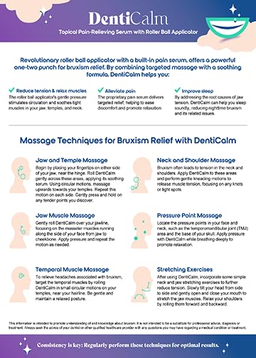 nfuse DentiCalm Soothing Pain Relief for Teeth Grinding and Jaw Clenching (Bruxism), for Jaw, Head and Neck Pain, Stiffness and Tension, Nightguard Discomfort Relief, 0.47 OZ - TrustMedUSA