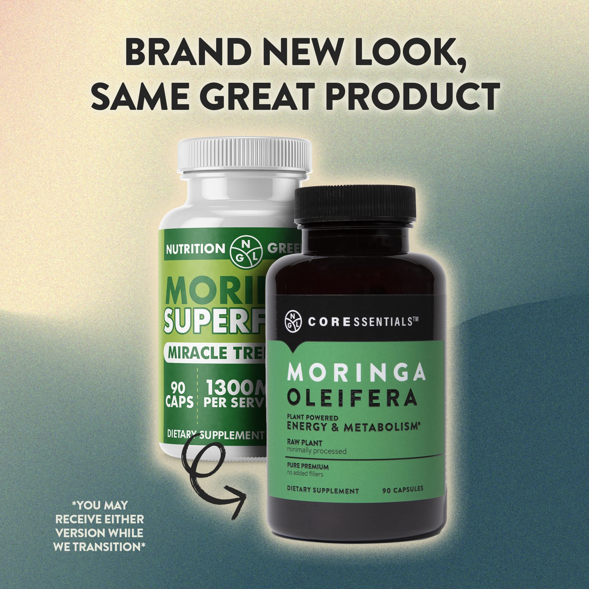 NGL Moringa Capsules 1300mg | Pure Raw Moringa Oleifera Superfood Dietary Supplement | 90 Capsules - TrustMedUSA