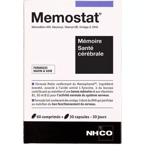 NHCO Memostat Brain Health 60 tablets + 30 capsules - TrustMedUSA