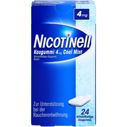 NICOTINell Kaugummi 4 mg Cool Mint, 24 pcs. Chewing gum - TrustMedUSA