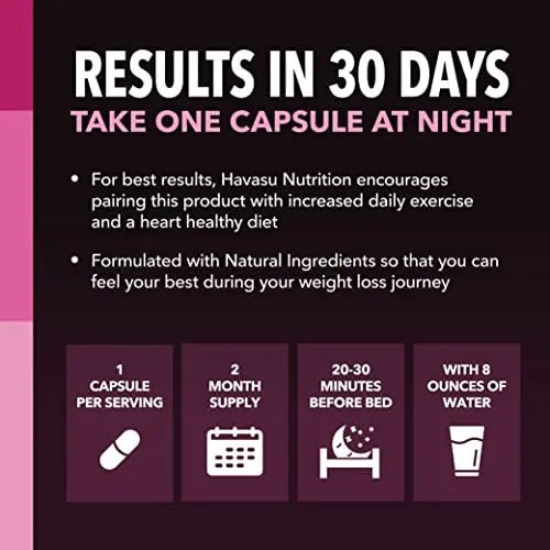 Night Time Fat Burner for Women | Weight Loss and Sleep Support Blend With Vitamin D - TrustMedUSA