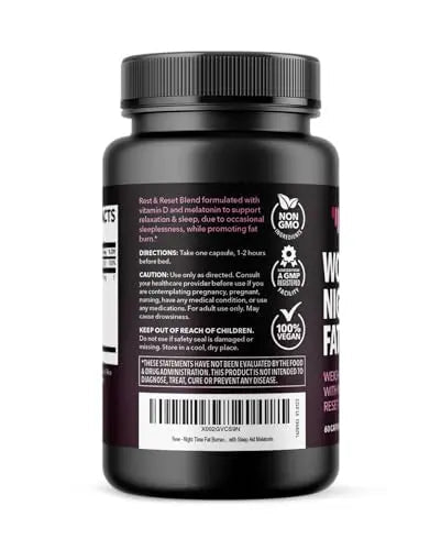 Night Time Fat Burner for Women | Weight Loss and Sleep Support Blend With Vitamin D - TrustMedUSA