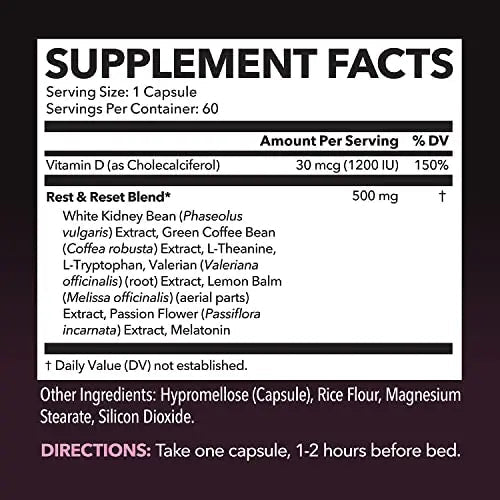 Night Time Fat Burner for Women | Weight Loss and Sleep Support Blend With Vitamin D - TrustMedUSA
