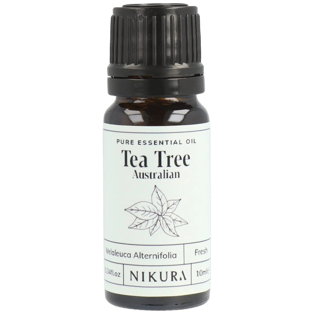 Nikura Pure Australian Tea Tree Essential Oil for Skin, Nail Fungus, Face, Hair, Acne - TrustMedUSA
