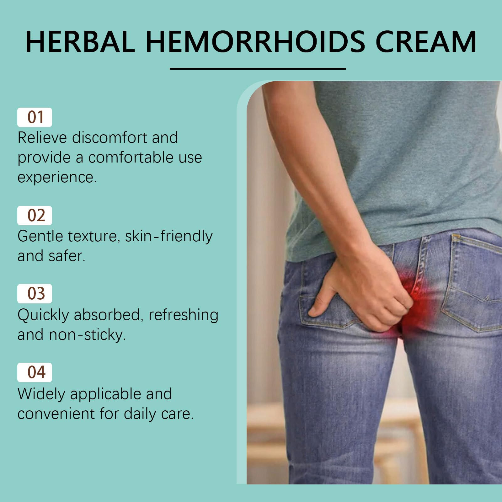 NiTa HyHy Herbal Hemorrhoids Ointment– Hemorrhoid Treatment and Hemorrhoid Cream for Relief Fast Acting Relief of Pain, Swelling, Discomfort, Burning and Itching - TrustMedUSA