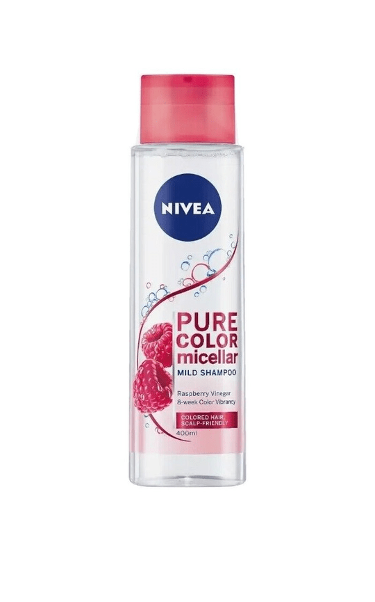 NIVEA Pure Color Micellar Mild Shampoo 400Ml Colored Hair, Raspberry Vinegar - TrustMedUSA