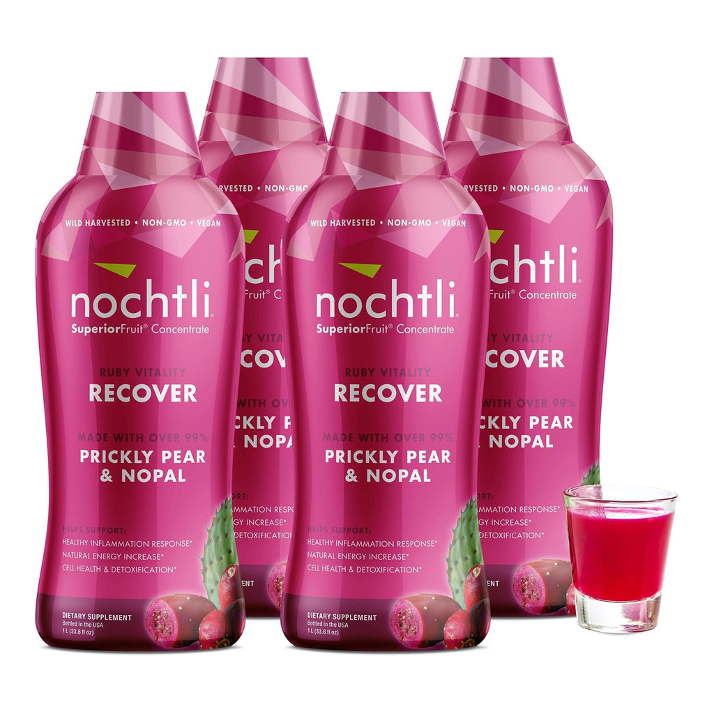 nochtli Recover Prickly Pear Liquid Supplement 1L (4-pack) - TrustMedUSA