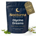 Nocturna Glycine Supplement – 100% Pure 3g Glycine Powder for Sleep, Calm & Recovery – USA Made Sleep Aid for Men & Women – Non-GMO & Completely Natural - 6.3Oz for 60 Servings - TrustMedUSA