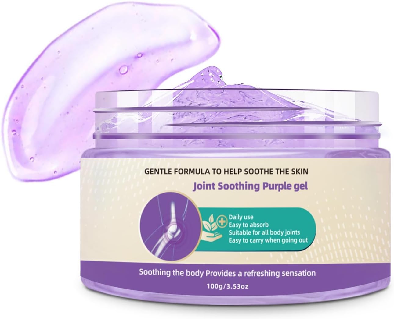Nodfens Joint Pain Gel, Purple Relief Soothing Massage Cream for Knees, Neck, Feet, Hand Whole Body - TrustMedUSA