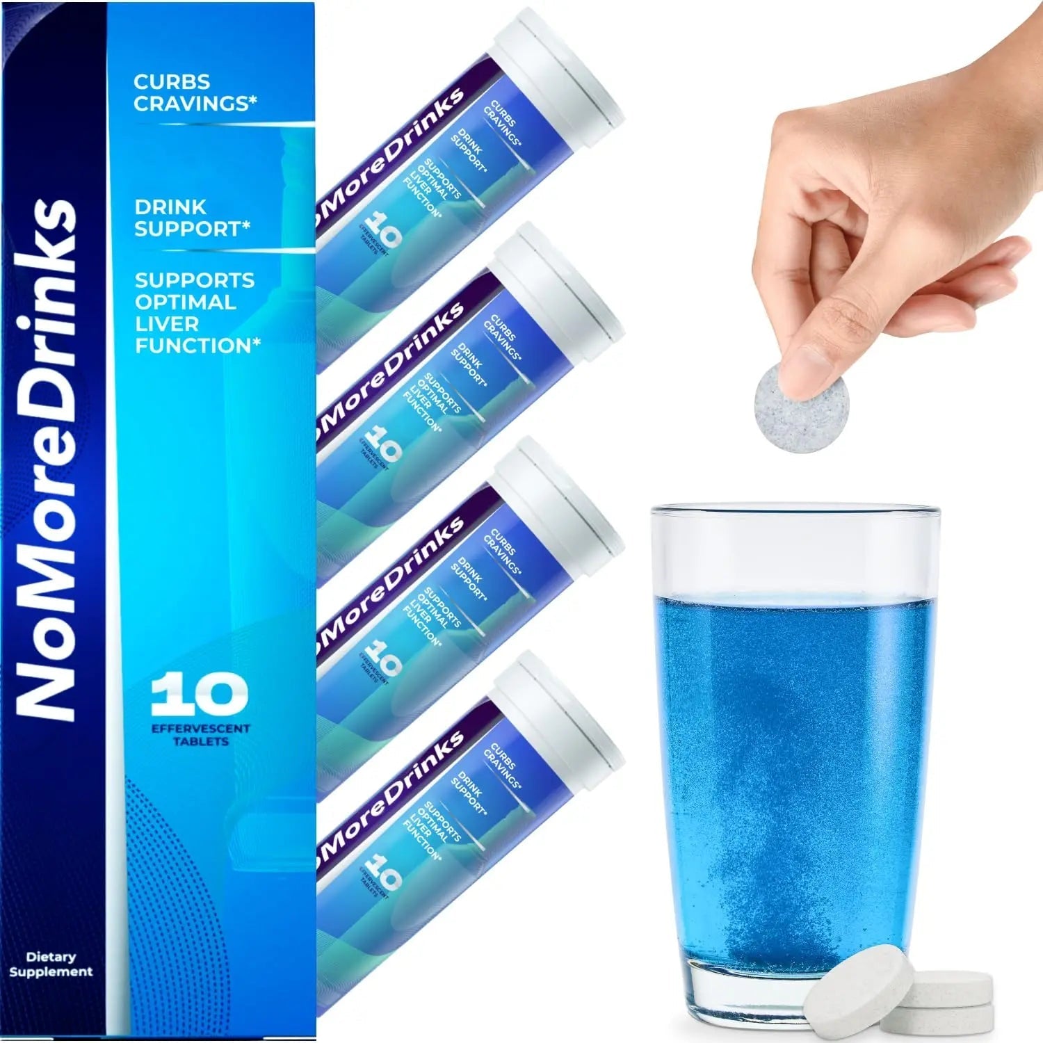 NoMoreDrinks Alcohol Cravings Reducer - Stop Drinking Alcohol Supplements & Liver - TrustMedUSA