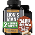 NooMost Organic Lions Mane Supplement Capsules 5400mg, Ginkgo Biloba 120mg - TrustMedUSA