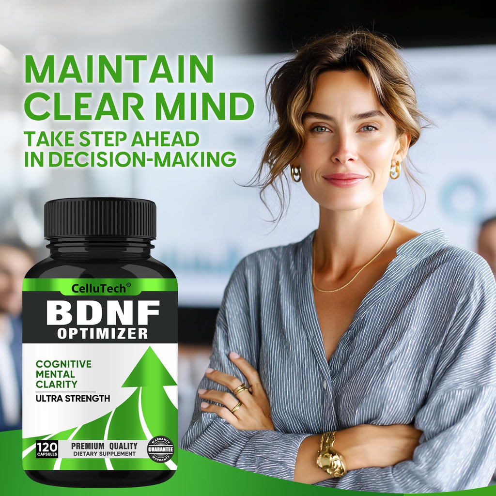 Nootropic Brain Supplement for Memory & Focus Support – Advanced Cognitive Formula for Mental Clarity & Mood Balance with Bacopa Monnieri, Lion's Mane, Alpha GPC & Omega-3 – 120 Capsules - TrustMedUSA
