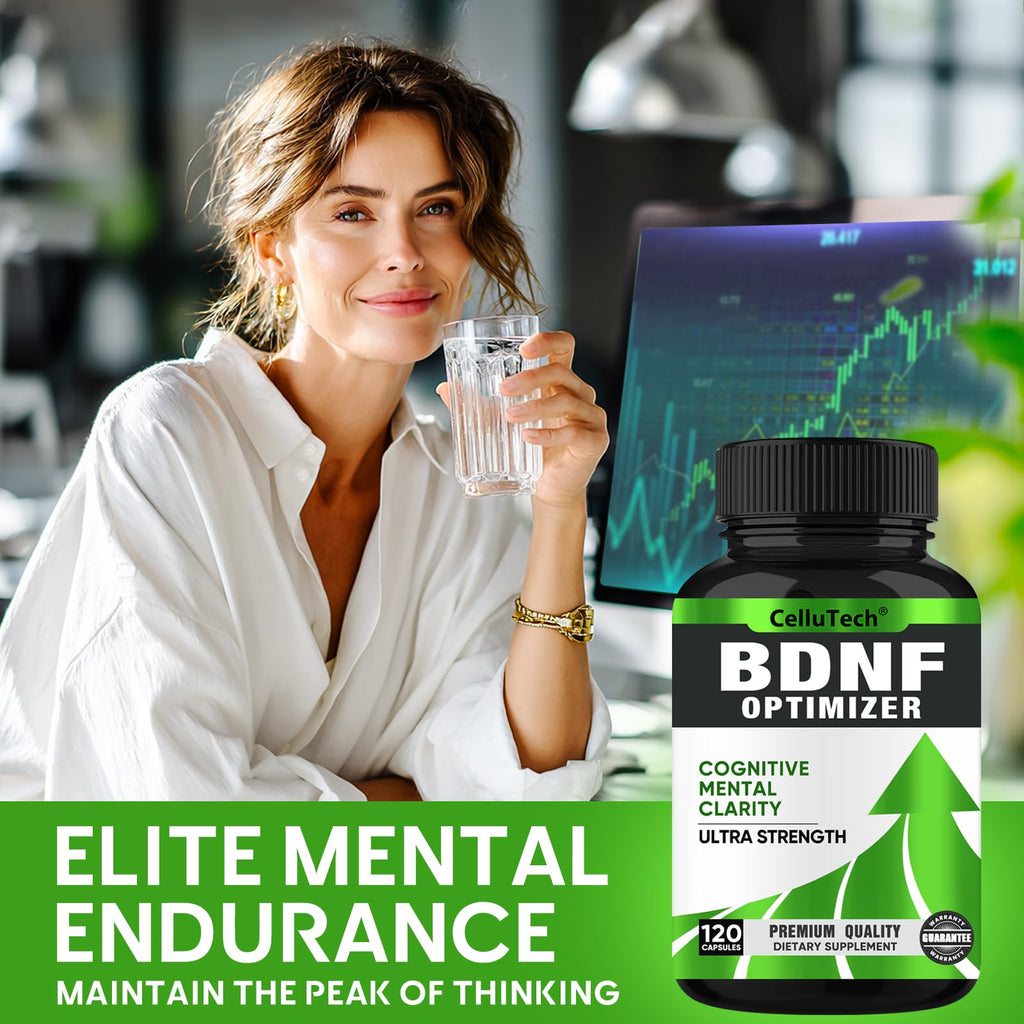 Nootropic Brain Supplement for Memory & Focus Support – Advanced Cognitive Formula for Mental Clarity & Mood Balance with Bacopa Monnieri, Lion's Mane, Alpha GPC & Omega-3 – 120 Capsules - TrustMedUSA