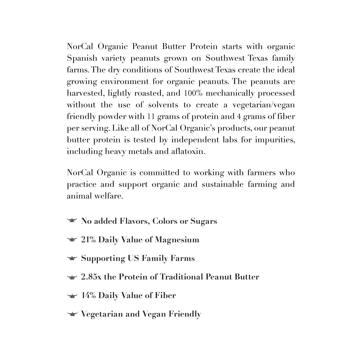 Norcal Organic Peanut Butter Protein Powder - 2lb | Vegan, Low-Cal, 11g Protein - TrustMedUSA