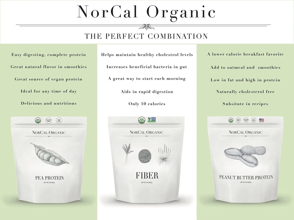 Norcal Organic Peanut Butter Protein Powder - 2lb | Vegan, Low-Cal, 11g Protein - TrustMedUSA