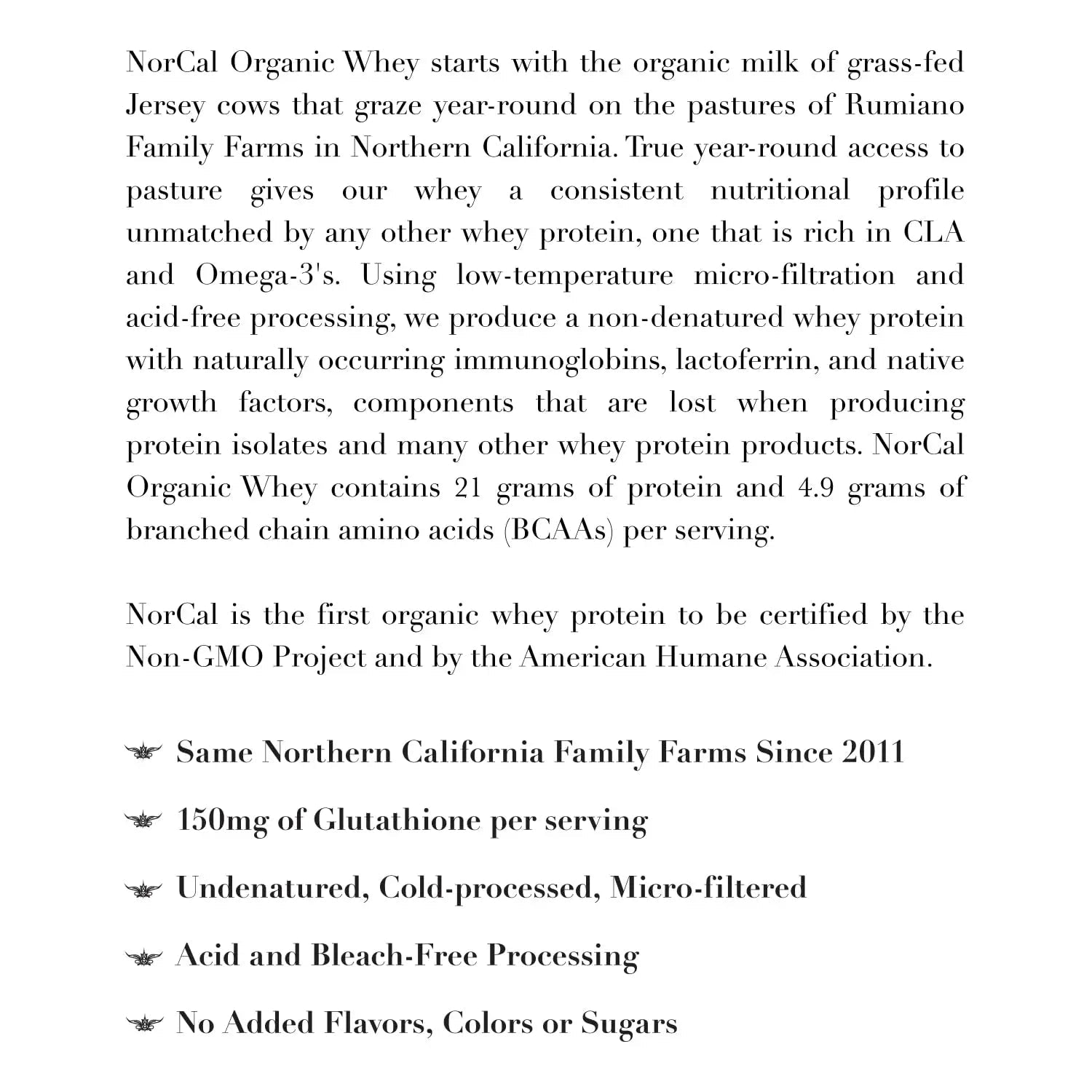 NorCal Organic Unflavored Whey Protein - 2lbs Bulk | 100% Grass-Fed, USDA Certified - TrustMedUSA