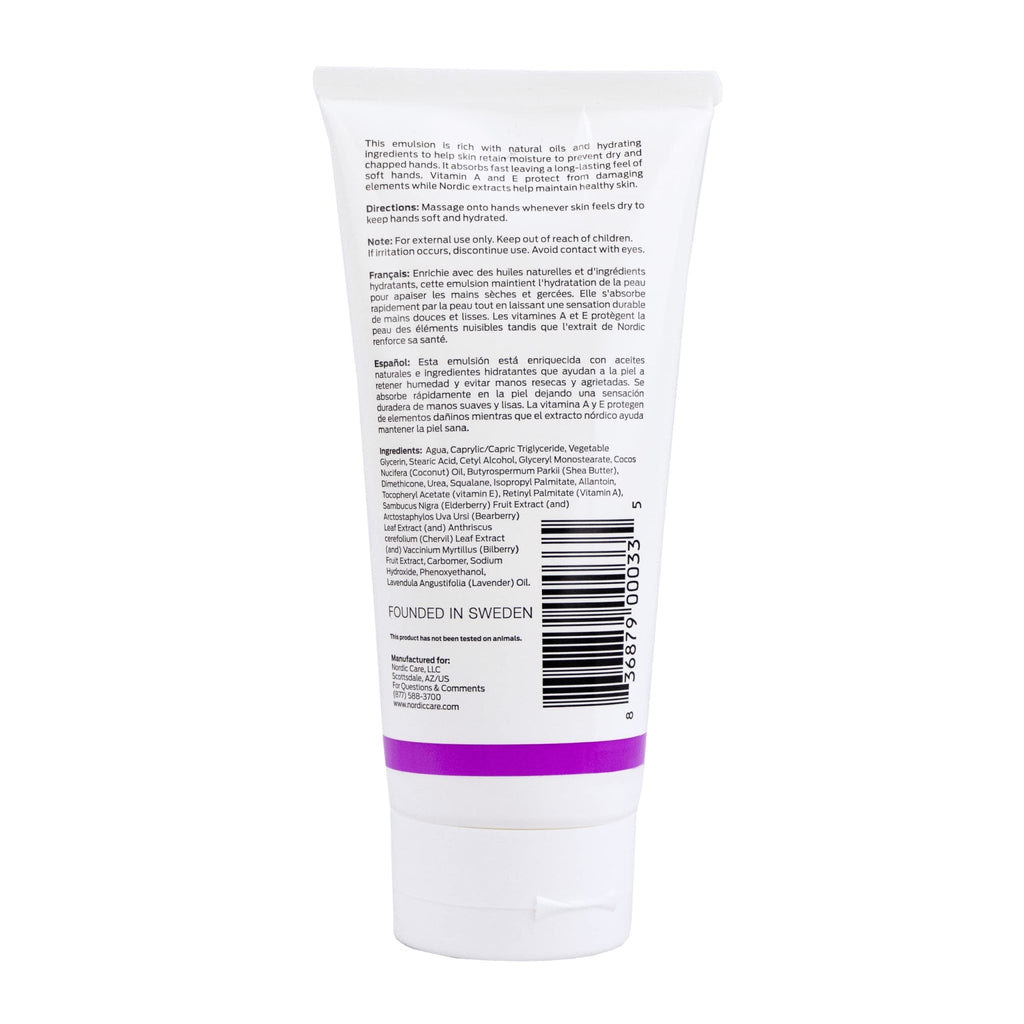 Nordic Care Hand Cream, 6 oz. | Shea Butter Hand Lotion for Dry Hands and Cracked Skin | Paraben & Lanolin-free | Essential Oils, Vitamin A & E, Squalane & Lavender - TrustMedUSA