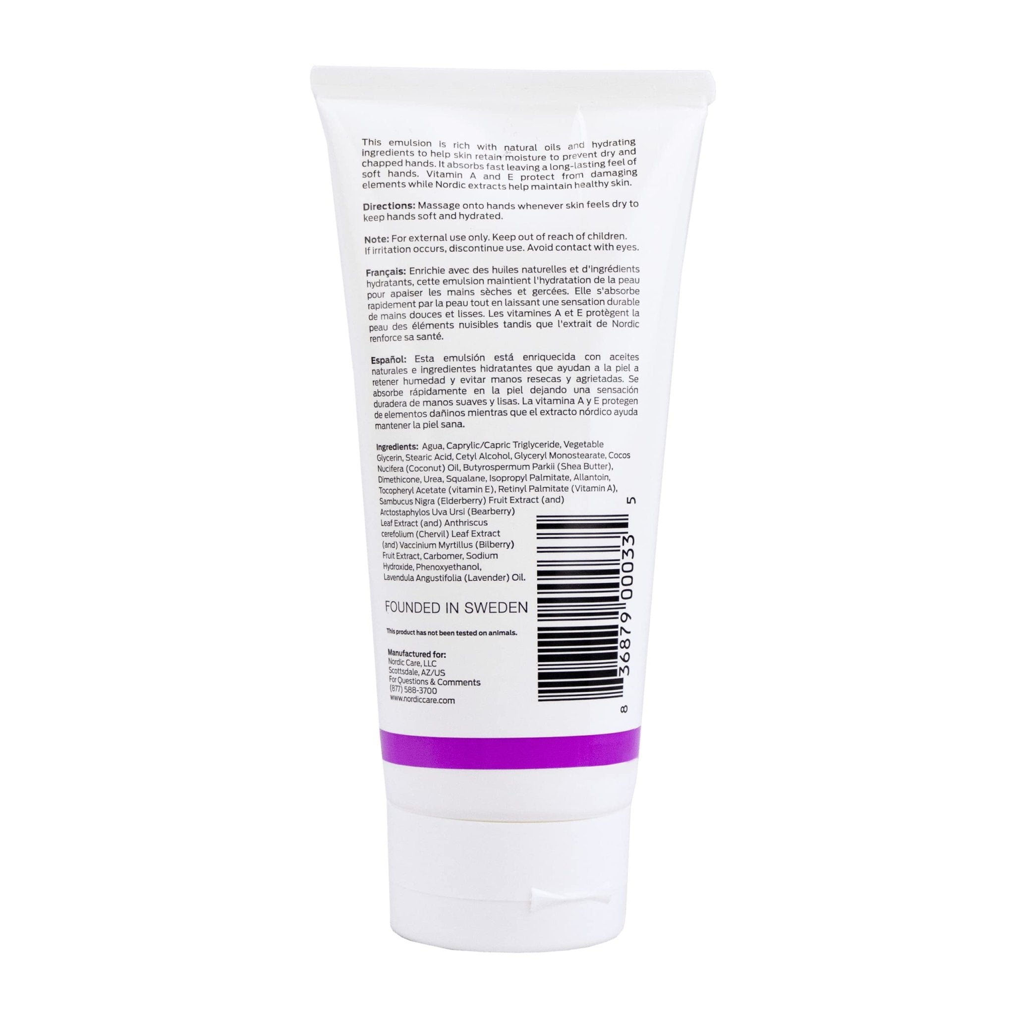 Nordic Care Hand Cream, 6 oz. | Shea Butter Hand Lotion for Dry Hands and Cracked Skin | Paraben & Lanolin-free | Essential Oils, Vitamin A & E, Squalane & Lavender - TrustMedUSA
