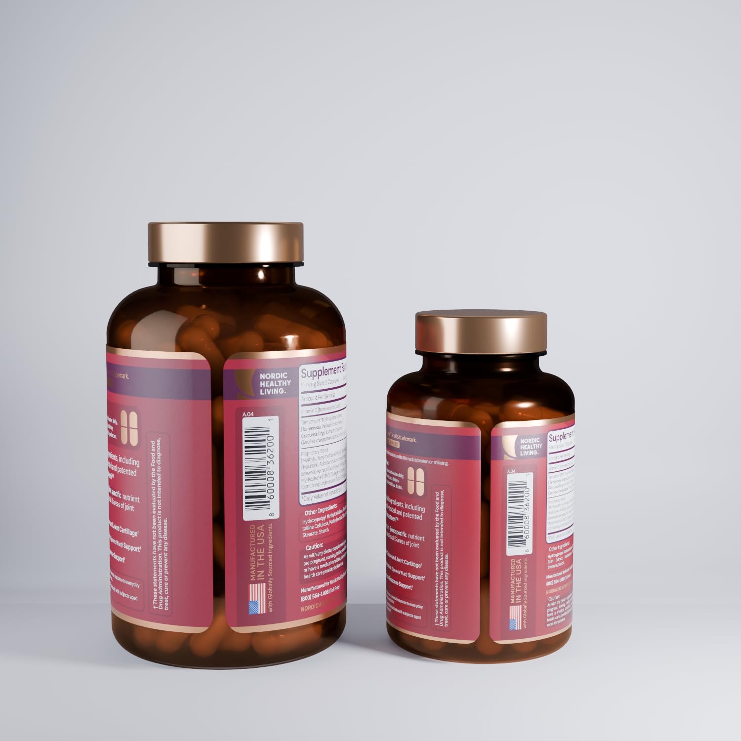 Nordic Healthy Living Joint Food AS SEEN ON TV | Powered by Clinically Studied Tamasteen | Joint Mobility and Comfort with Triple Action Formula (1 Month Supply) - TrustMedUSA