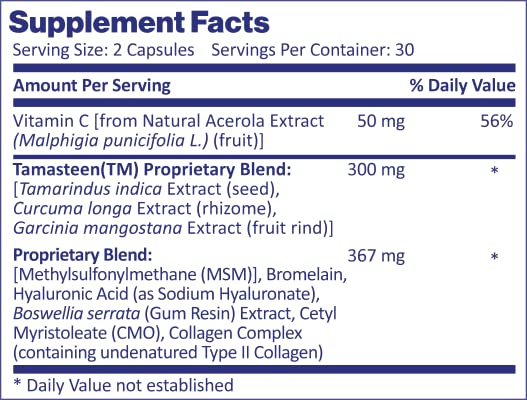 Nordic Healthy Living Joint Food AS SEEN ON TV | Powered by Clinically Studied Tamasteen | Joint Mobility and Comfort with Triple Action Formula (1 Month Supply) - TrustMedUSA