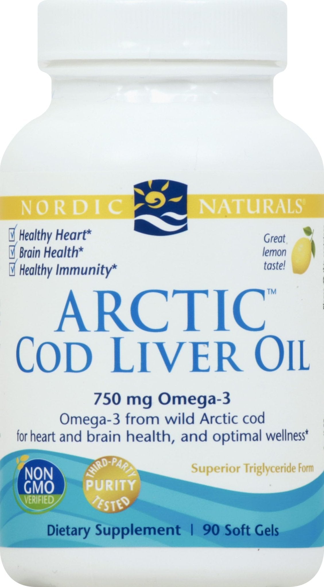 Nordic Naturals - Arctic CLO, Heart and Brain Health, and Optimal Wellness, 90 Soft Gels - TrustMedUSA