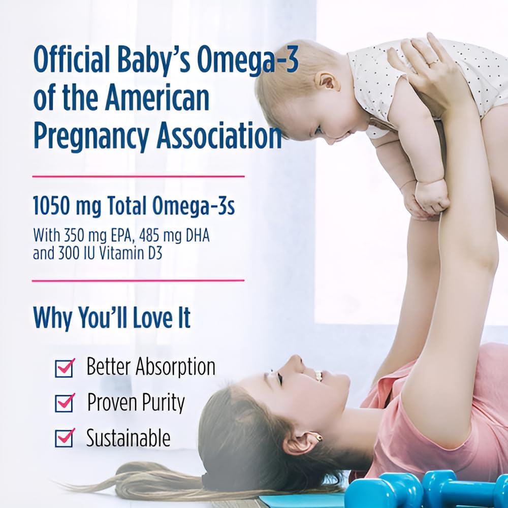 Nordic Naturals Baby’s DHA, Unflavored - 2 oz - 1050 mg Omega-3 + 300 IU Vitamin D3 - Supports Brain, Vision & Nervous System Development in Babies - Non-GMO - Servings May Vary - TrustMedUSA