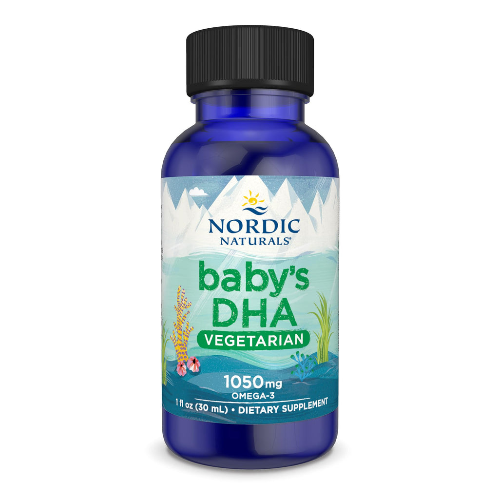 Nordic Naturals Baby’s DHA Vegetarian, Unflavored - 1050 mg Plant-Based Omega-3-1 oz - Supports Brain & Vision Development in Babies - Non-GMO, Vegan - 15 Servings - TrustMedUSA