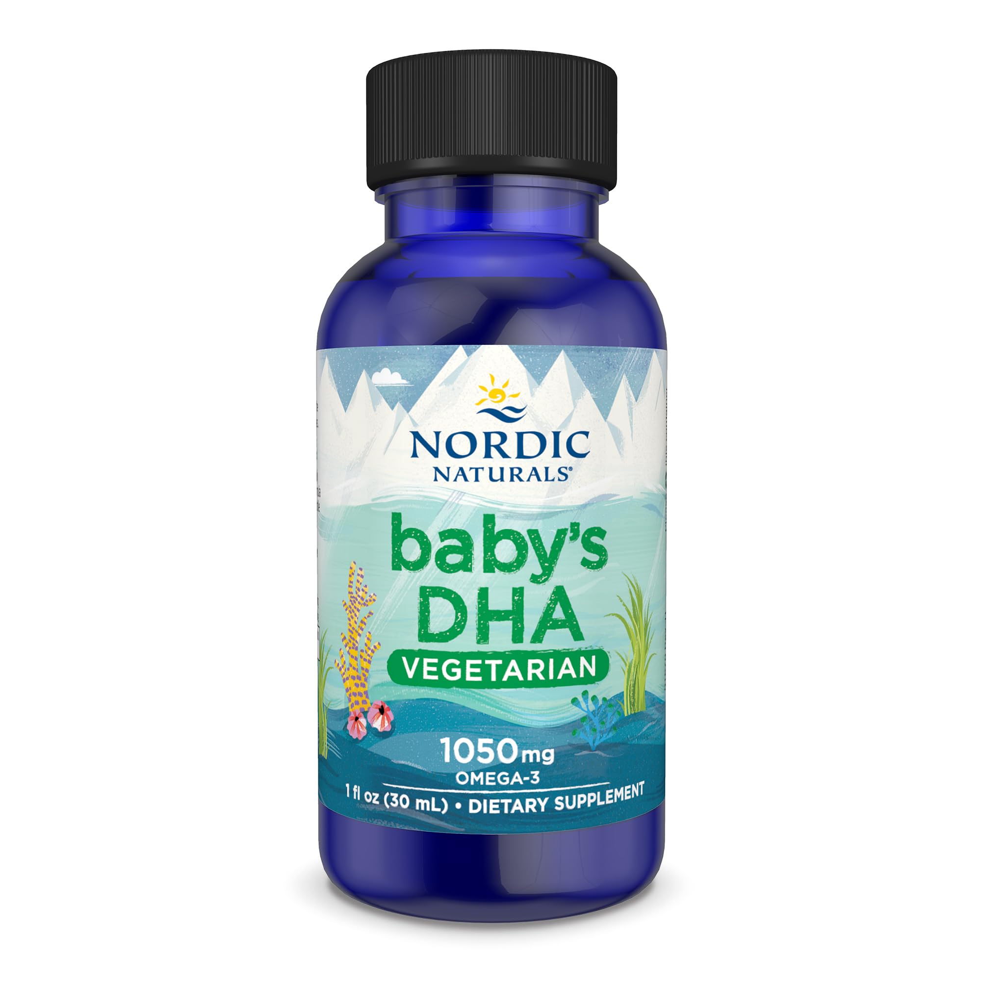 Nordic Naturals Baby’s DHA Vegetarian, Unflavored - 1050 mg Plant-Based Omega-3-1 oz - Supports Brain & Vision Development in Babies - Non-GMO, Vegan - 15 Servings - TrustMedUSA