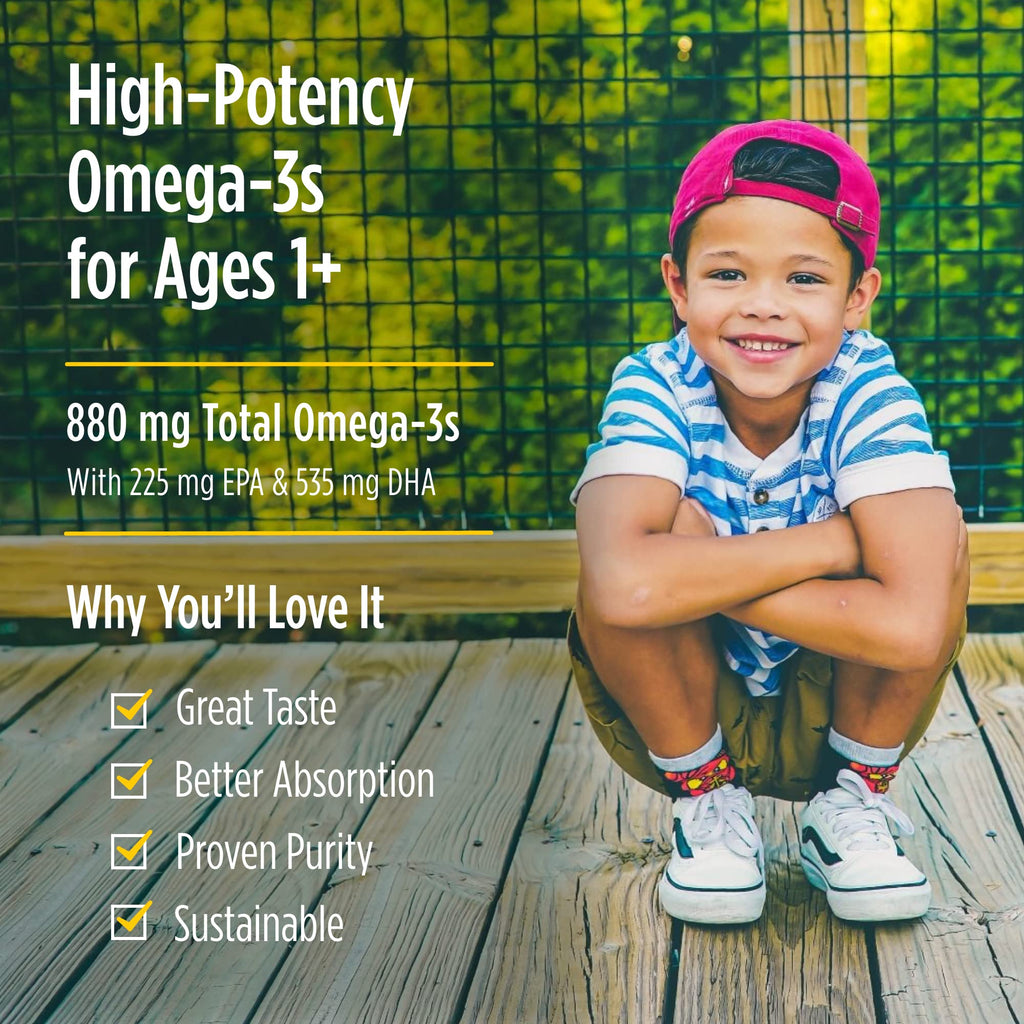 Nordic Naturals Children’s DHA Xtra, Berry Punch - 2 oz for Kids - 880 mg Total Omega-3s with EPA & DHA - Cognitive & Immune Function, Learning, Social Development - Non-GMO - 48 Servings - TrustMedUSA