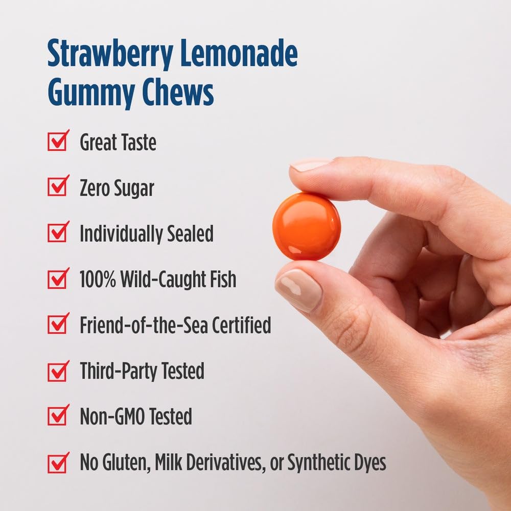Nordic Naturals Children’s Eye Health Gummies, Strawberry Lemonade - 30 Gummies for Kids - 484 mg Total Omega-3s DHA, Lutein & Zeaxanthin - Brain Health, Antioxidant Support, Non-GMO - 30 Servings - TrustMedUSA