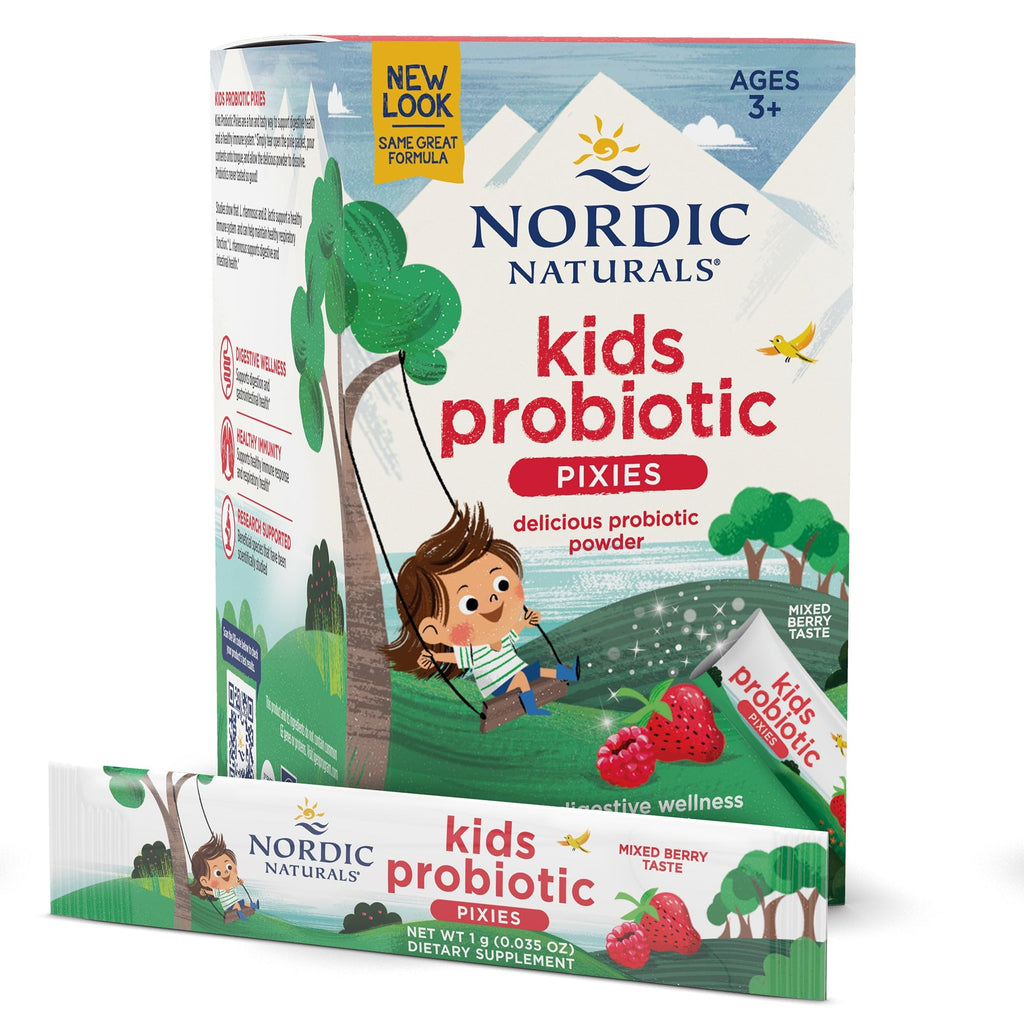 Nordic Naturals Children's Vegan Probiotic Powder Bundle - Baby’s Nordic Flora Probiotic Powder, Unflavored - 30 Packets - 4 Billion CFU - TrustMedUSA